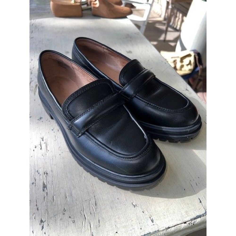 Madewell “The Bradley” Wm’s Lugsole Loafer Black 8.5M VGC